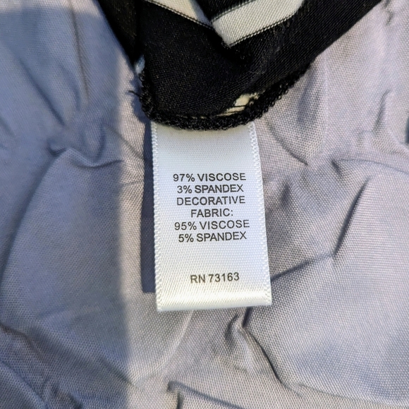 Cable & Gauge faux back button Black and White Striped shirt - L - Picture 6 of 8